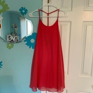 Hot pink Aqua open back shift dress